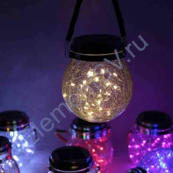 Светильник декоративный горшочек на солнечных батареях, warm white, GOR2