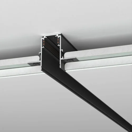 Slim Magnetic Шинопровод встраиваемый под ГКЛ 9,5мм черный (3м) 85210/00 85210/00 - фото