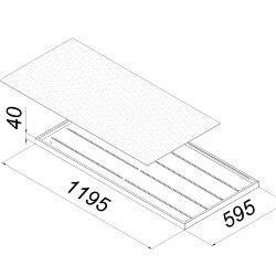 Универсальный офисный светодиодный светильник Армстронг 80 Вт IP20 1195x595x40 мм 6000К Опал