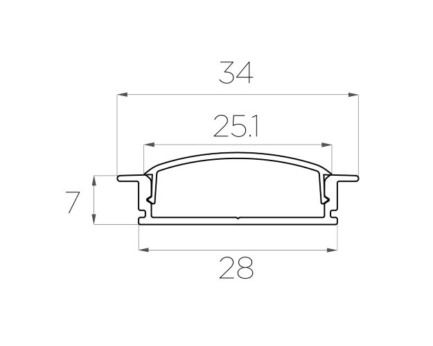 Профиль врезной алюминиевый LC-LPV-0734-2 Anod - фото 3