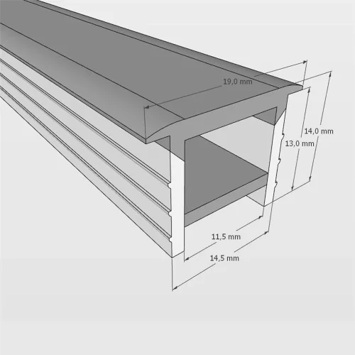 Cиликоновая оболочка встраиваемая T1414KB S42 (14*14mm, pcb 8mm) - фото I