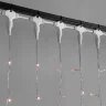 Гирлянда Занавес 2 x 3 м Красный 220В, 600 LED, Провод Прозрачный ПВХ, IP54. Фото 2.