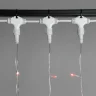 Гирлянда Занавес 2 x 3 м Красный 220В, 600 LED, Провод Прозрачный ПВХ, IP54. Фото 3.