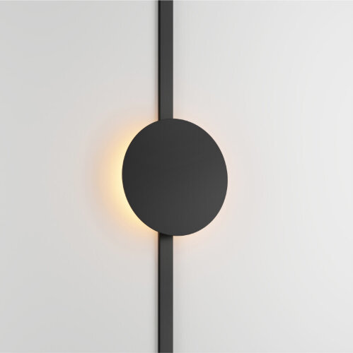 DK5320-BK Светильник для трека Air, серия Reflex 3000 со светодиодом, ?180*H23мм, 48V DC, 5W, RA?90, 120°, 3000K, IP20, черный, алюминий.