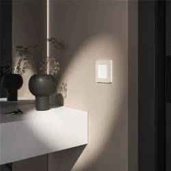 Рамка из поликарбоната на 1 пост Split айвори/белый, soft-touch W0013066