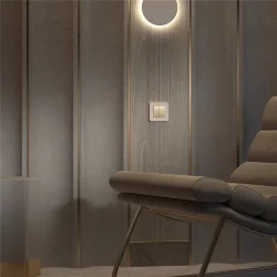 Рамка из поликарбоната на 1 пост Split айвори/белый, soft-touch W0013066