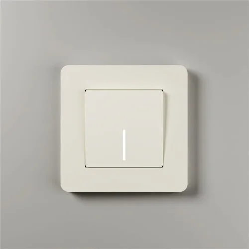 Рамка из поликарбоната на 1 пост Split айвори/белый, soft-touch W0013066 - фото 7