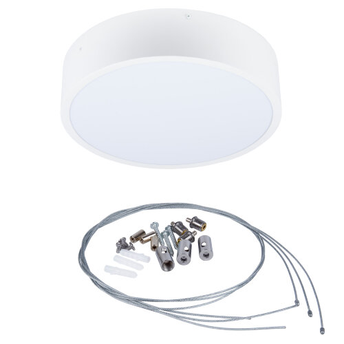 ULO-K40A 30W-4000К-R40 IP40 WHITE Светильник светодиодный накладной, Белый свет 4000K, Диаметр 400мм, Корпус белый - фото 2