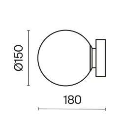 Настенный светильник (бра) Базовая форма / Basic form E14х1 (Черный) MOD321WL-01B