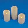 ULD-F050 WARM WHITE CANDLE SET3 Фигура светодиодная Свеча на батарейках 2АА не в-к, в составе набора из 3 штук, 1 светодиод, Теплый белый свет, TM Uniel - фото 1