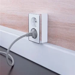 Розетка двойная с заземлением Gallant белая W5072101