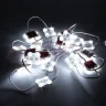Светодиодный модуль 4led 2835 MOD57 (1.44W, 24VDC, cool white, 170°, led SAMSUNG) - фото I