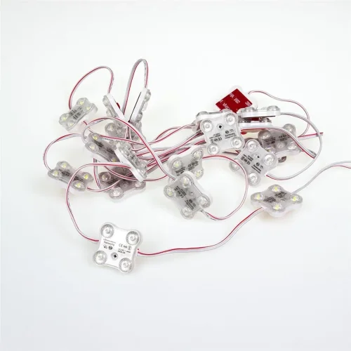 Светодиодный модуль 4led 2835 MOD57 (1.44W, 24VDC, cool white, 170°, led SAMSUNG) - фото II