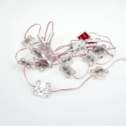 Светодиодный модуль 4led 2835 MOD57 (1.44W, 24VDC, cool white, 170°, led SAMSUNG)