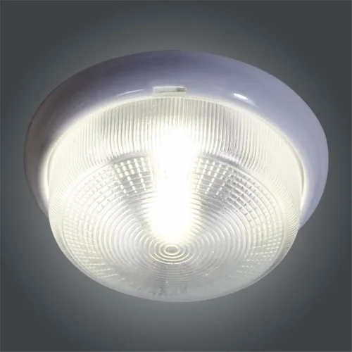 Светильник НБО 23-100-001 'Раунд' 1х100Вт E27 IP44 d240 корпус бел. Элетех 1005500569 - фото 5