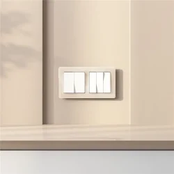 Выключатель двухклавишный (белый) W1120001