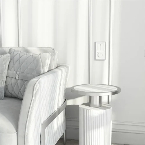 Выключатель двухклавишный (белый) W1120001 - фото 3