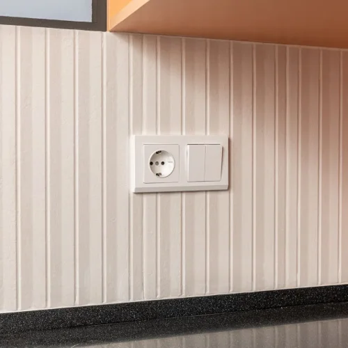 Выключатель двухклавишный (белый) W1120001 - фото 5