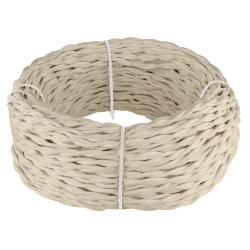 Ретро кабель витой 2х2,5 песочный 20 м (под заказ) Ретро кабель витой  2х2,5  (песочный) 20м