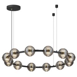 Люстра «ODEON LIGHT» 5041/120L, серия: TRONI (крепление на планке) - Возможность композиций из 2-х и 3-х колец при помощи отдельной потолочной базы