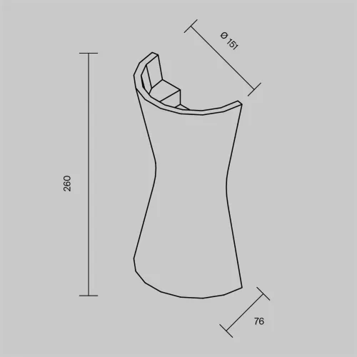 Настенный светильник Parma GU10 х 2 10Вт (Белый) - фото 4