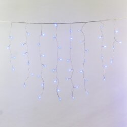 ULD-B3010-200-DTA BLUE IP20 Бахрома светодиодная с контроллером, 200 светодиодов, 3 м, синий, IP20, провод прозрачный