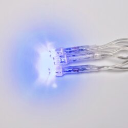 ULD-B3010-200-DTA BLUE IP20 Бахрома светодиодная с контроллером, 200 светодиодов, 3 м, синий, IP20, провод прозрачный