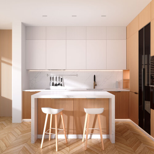 DK2531-WB Встраиваемый светильник SPACE со светодиодом под шпатлевку L126mm 220V 10W 38° 4000К IP20 белый/черный алюминий. Фото 7