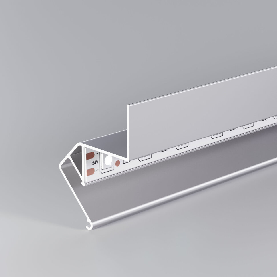 Теневой профиль для натяжных потолков для LED ленты (под ленту до 10 mm)  LL-2-ALP020 (064132) — купить в «Элемент Света»