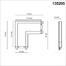 Соединитель L-образный с токопроводом для низковольтного шинопровода «Novotech» 135205, серия: SMAL. Фото 3.