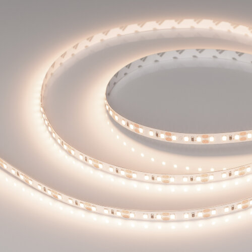 Светодиодная лента RT-A120-8mm 12V Warm3500 (14.4 W/m, IP20, 2835, 5m) (Arlight, Открытый) 028570(2) - фото