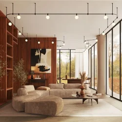 Трековый светильник Luna 3000К 5Вт 220° (Черный)