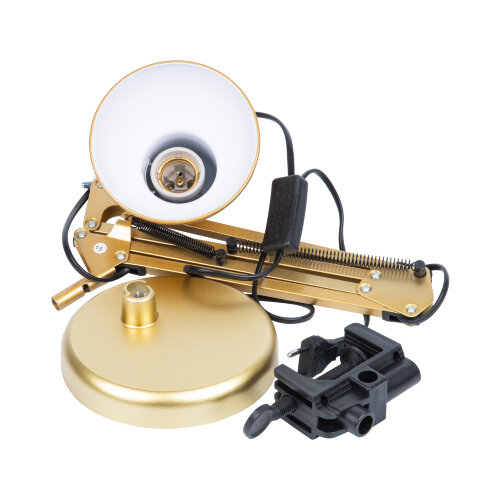 TLI-221 GOLD E27 Светильник настольный, Цоколь Е27, 60W, Механический выключатель, Золотой - фото 4