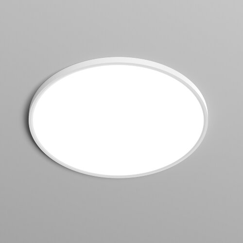 DK6524-WH Накладной светильник THIN, IP40, 50W, 3000K/4000K/6500K, переключатель цветовой температуры на корпусе, белый, полимер.