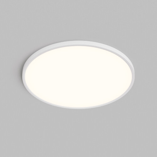DK6524-WH Накладной светильник THIN, IP40, 50W, 3000K/4000K/6500K, переключатель цветовой температуры на корпусе, белый, полимер.