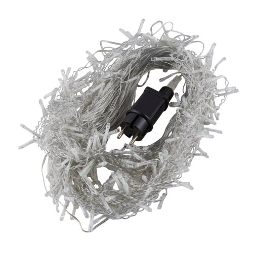 ULD-B50006-880-TTK WHITE IP44 Бахрома светодиодная с эффектом мерцания, 50м, Соединяемая, 880 светодиодов, Белый свет, Провод прозрачный - фото 2