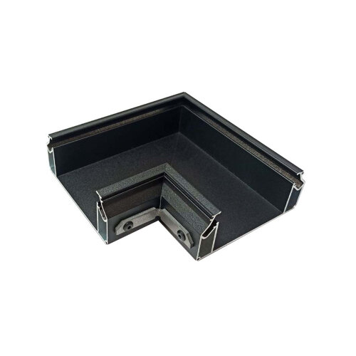 DK5851-BK Угловой элемент профиля Flod для создания декоративных ниш в натяжном потолке, алюминий, черный.