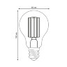 LED-A60-5W-4000K-E27-CL GLY01TR Лампа светодиодная, Форма A, прозрачная, Серия Яркая A++, Белый свет 4000K - фото 5