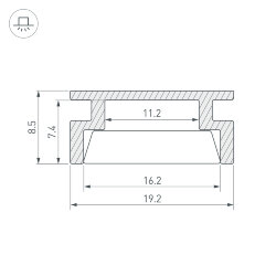 Профиль HR-3000 (Arlight, Алюминий)