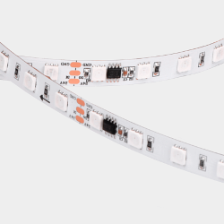 Светодиодная лента SPI, 5050, 60 LED/м, 9 Вт/м, 12В , IP20, Цвет: RGB, SWG5PT60-12-9-WS2815RGB 032522