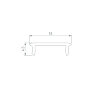 Экран SL-W15-S-2000 CLEAR (Arlight, Пластик) 037239 - фото 2