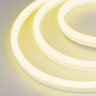 Светодиодная лента герметичная WAVE-SIDE-A120-12x25mm 230V Yellow (12 W/m, IP67, 50m, wire x2) (Arlight, Грибовидная форма) 051937 - фото