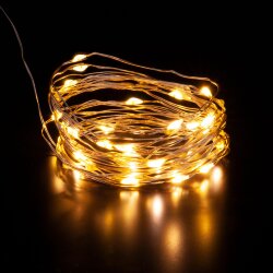 Гирлянда нить "Роса" теплый белый 5м IP20 400-007 теплый белый (056042)