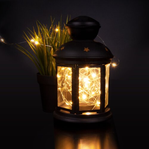 Гирлянда нить "Роса" теплый белый 5м IP20 - Фото 6