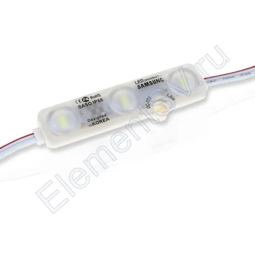 Светодиодный модуль NCLed Samsung 5730-3 MOD43 (1,5W, 12V, cool white) - фото.