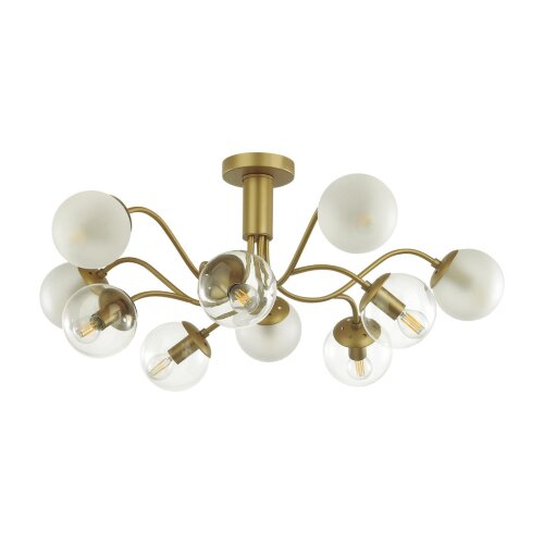 Люстра потолочная «LUMION» 4555/10C, серия: CANDICE (крепление на планке). Фото 1.