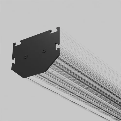 Slim Magnetic Комплект заглушек для шинопровода в натяжной потолок: торцевая и внутренняя черный 85233/00 - фото