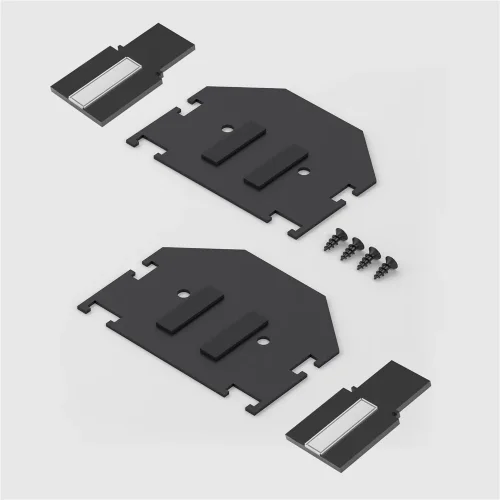 Slim Magnetic Комплект заглушек для шинопровода в натяжной потолок: торцевая и внутренняя черный 85233/00 - фото 3