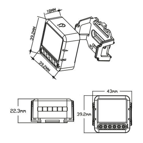 UCH-A301 2C-WF WHITE Умное реле Wi-Fi, 2 канала, 100-240В, 2x10А, 2x2200Вт, 2x250Вт для светодиодов, Встраиваемое, Голосовое управление+приложение UnielSmart, TM Uniel - фото 7