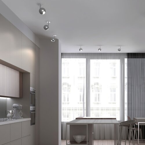 Встраиваемый светодиодный светильник Ball 8W 4200K серебро - Фото 2